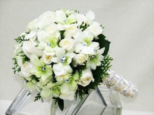Hoa cưới dạng tròn được sử dụng rất phổ biến