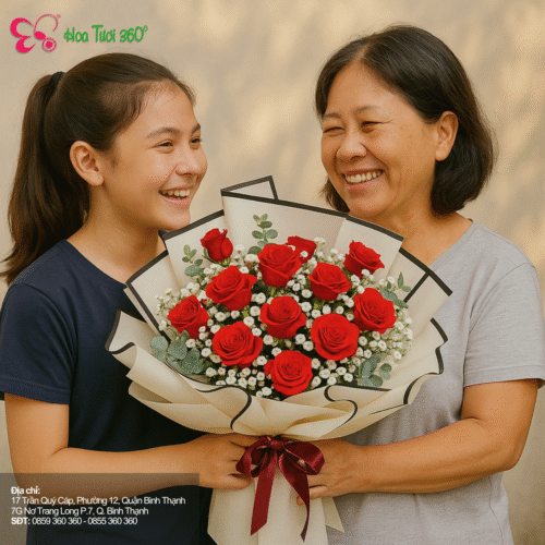 Cách kết hợp hoa tặng mẹ để món quà thêm ý nghĩa
